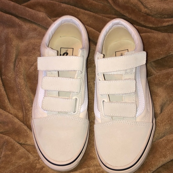 velcro cream vans